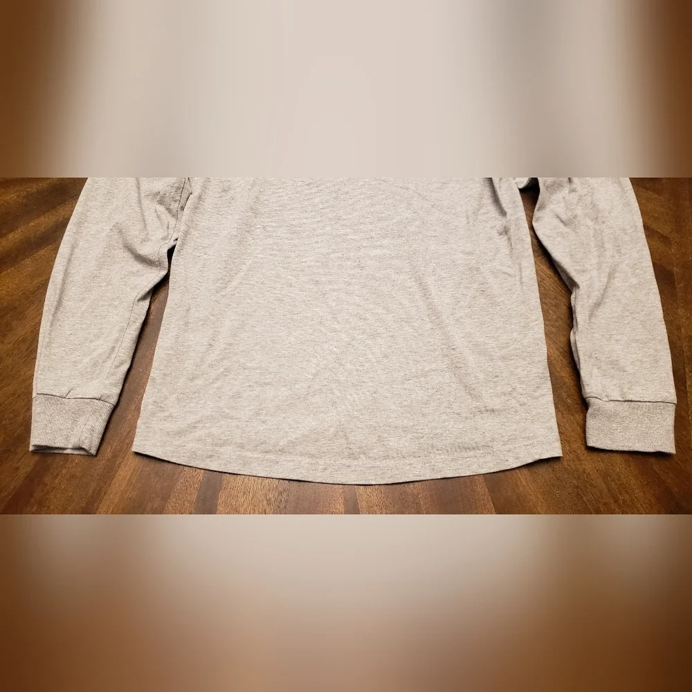 Adidas Gray Hoodie with Black Logo Mens Size Small